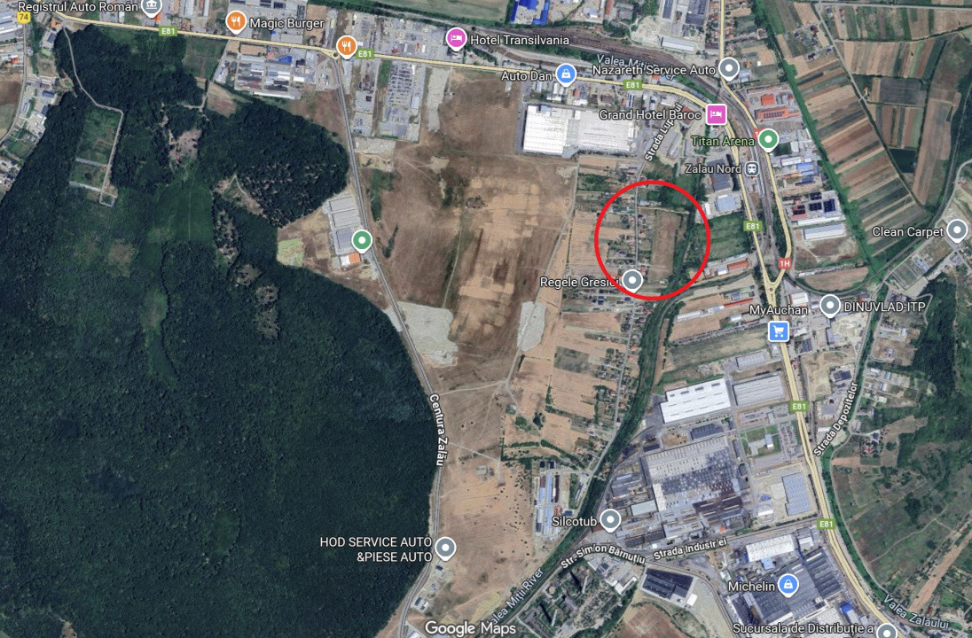 NOU! Teren intravilan pentru dezvoltare industriala/hale, 35 eur/mp