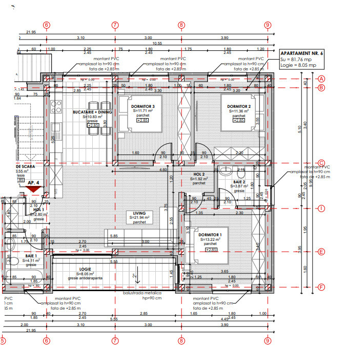 0% Comision, Apartament Nou cu 4 camere, zona livada Meses.