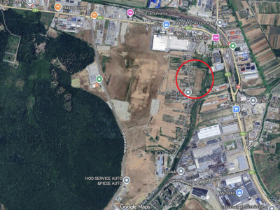 NOU! Teren intravilan pentru dezvoltare industriala/hale, 3200 eur/ar