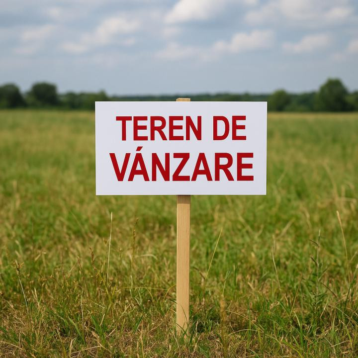 Teren intravilan 6,2 ari, front 18 ml, Livada SCPP, Cerbului, 0% comision