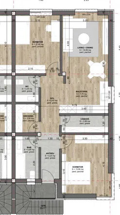 Apartament NOU, 3 camere, 2 parcari, An 2025, Etaj 1, 0% Comision