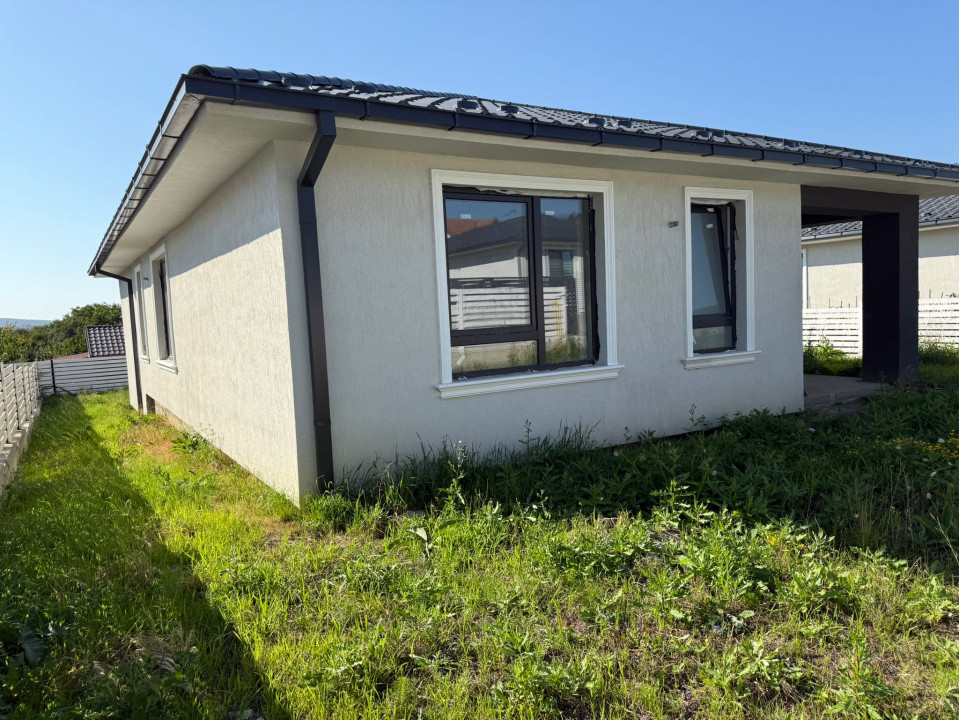 Casa individuala NOUA pe un nivel, 420 mp teren, CF la zi, comisiom 0%